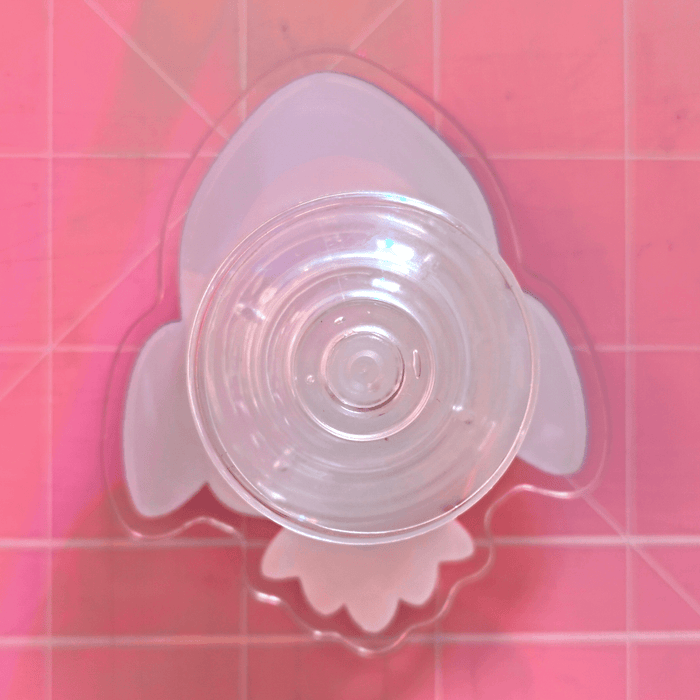 Panicking Opossum Astronaut in Spaceship Spinning Acrylic Fidget Phone Grip - Koodle