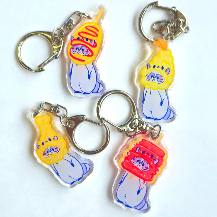 Pocha Kuni Korean Street Food Raccoon Mystery Bag Keychain/Bag Charm - Koodle