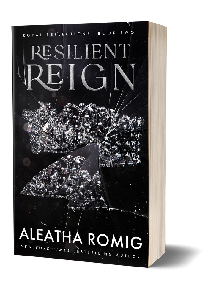 RESILIENT REIGN (book 2 Royal Reflections) Out of print cover paperback
