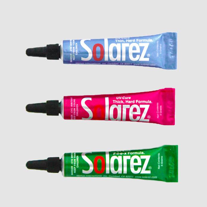 Solarez Fly-Tie UV Resin Roadie Kit 3pk (with UVA Lamp)