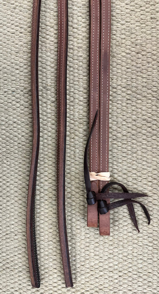 Split Reins - SR30 - 5/8" x 8' Heavy Harness w/ Latigo
