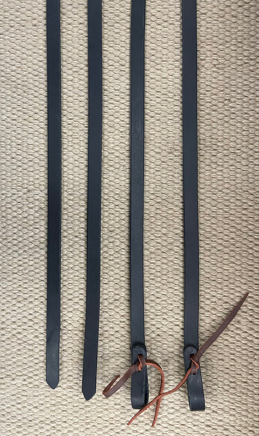 Split Reins - SR99 - 3/4" x 8' Black Split Rein