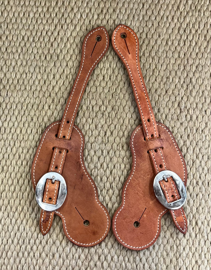 Spur Straps - SPS115 - Weaver Buckaroo Russet Harness Leather
