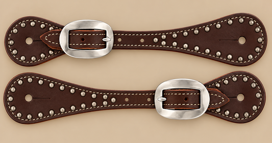 Spur Straps - SPS176 - Youth Oiled Spotted Harness Leather