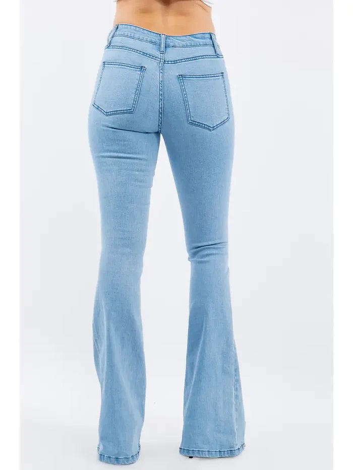 Star Cut Out Bootcut Flare