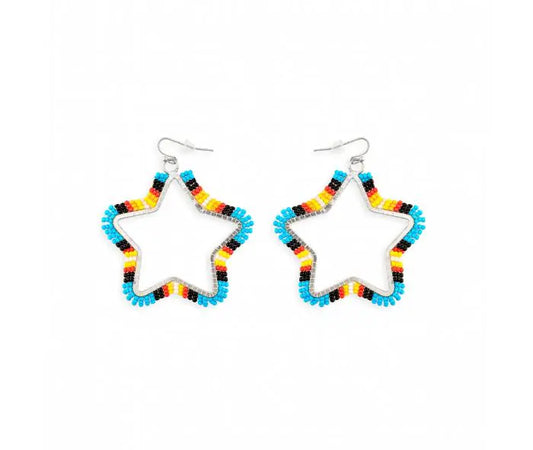 Star Light Star Bright Beaded Earrings