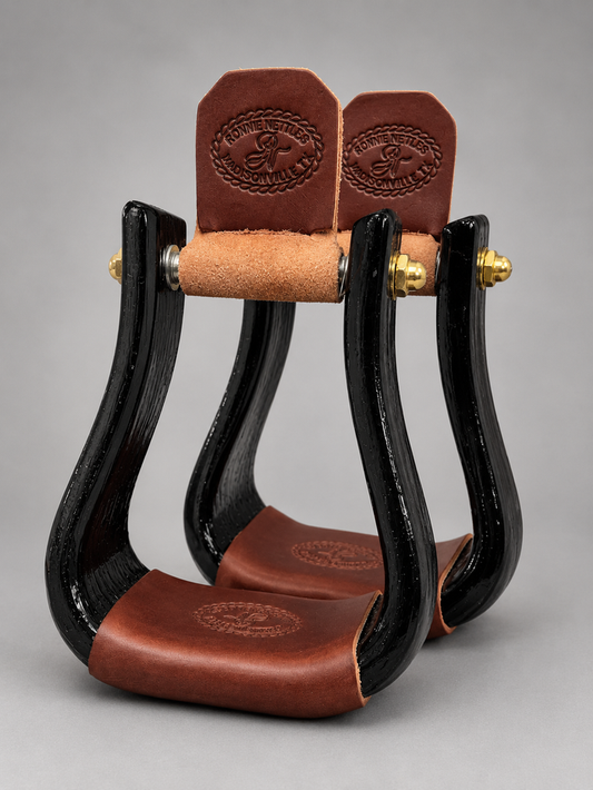 Stirrups - STP31 - Nettles 3" Flat-Bottom Blackened