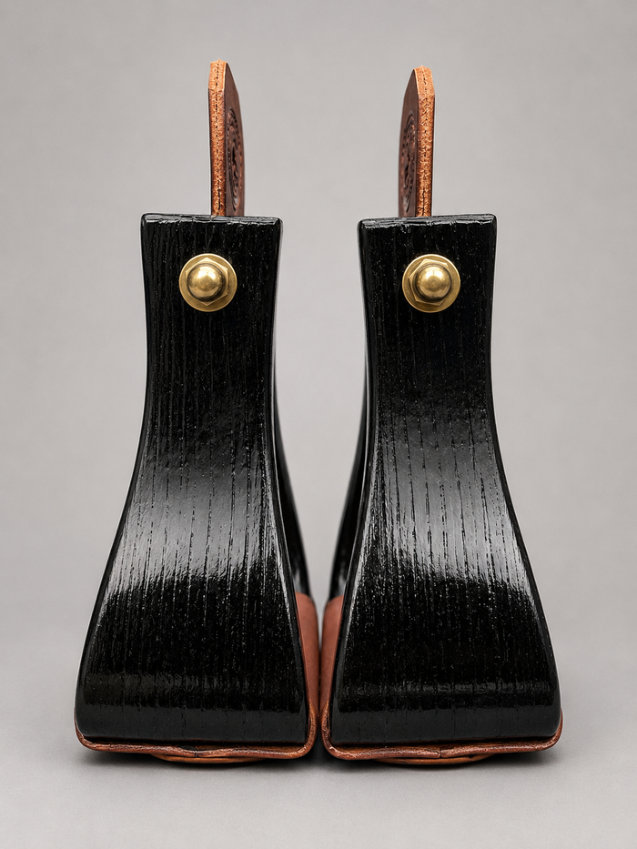Stirrups - STP31 - Nettles 3" Flat-Bottom Blackened