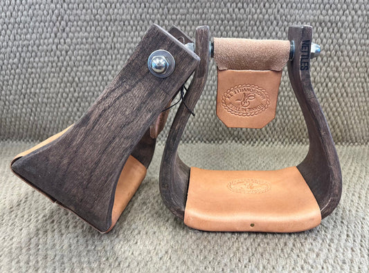 Stirrups - STP82 - Nettles 4" Chisholms Oversized Mahogany