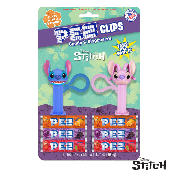 Stitch PEZ Clips (Mini Stitch & Mini Angel)
