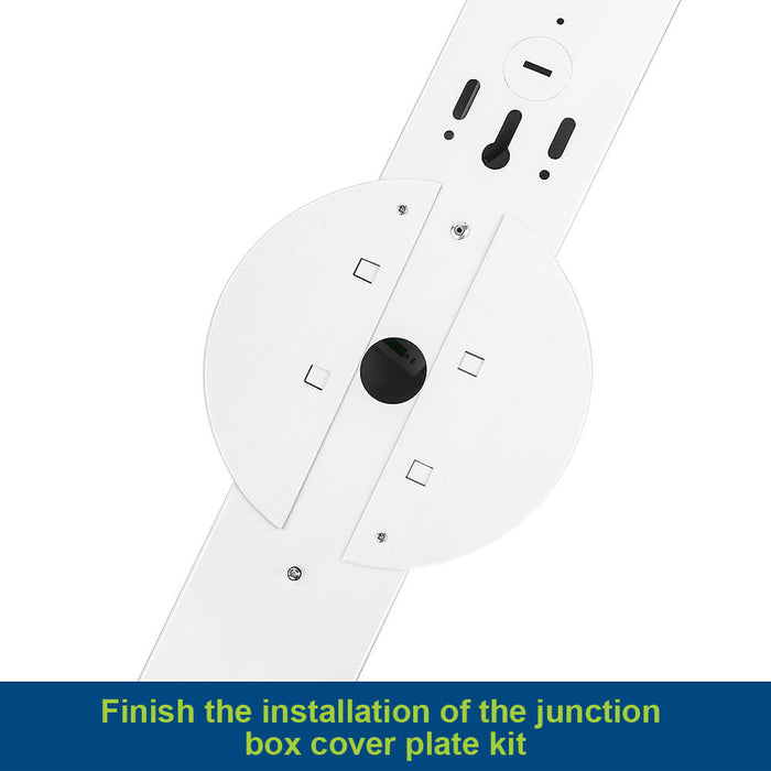 Installation of Surface Mount Plate for SL0302 Series LED Strip Light Fixture