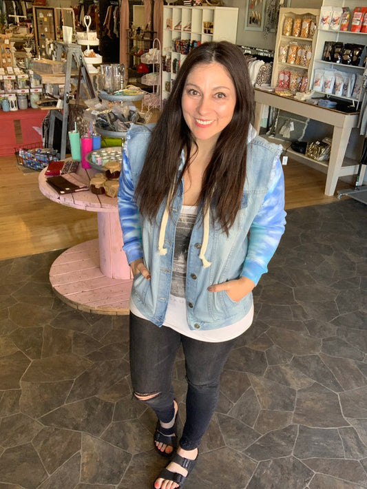 Tie-Dye Denim Jacket