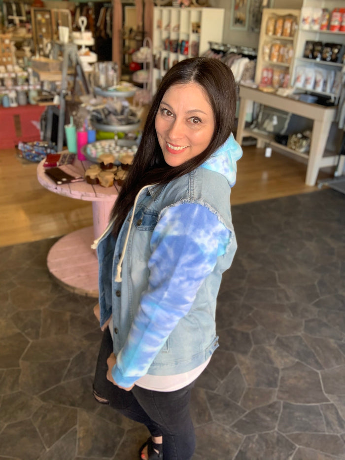 Tie-Dye Denim Jacket
