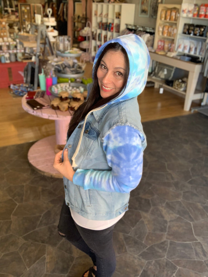 Tie-Dye Denim Jacket