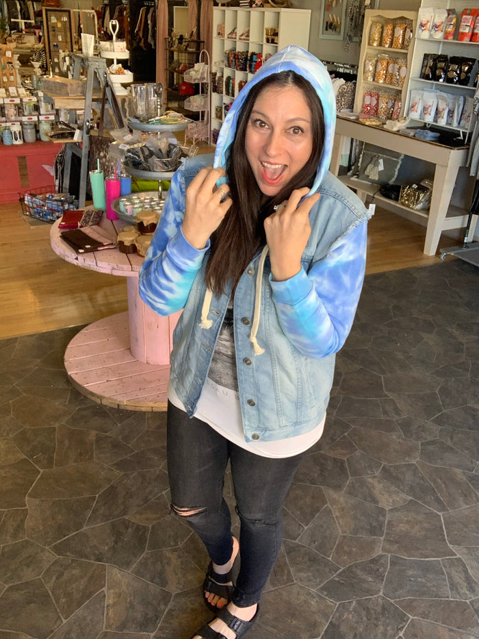 Tie-Dye Denim Jacket