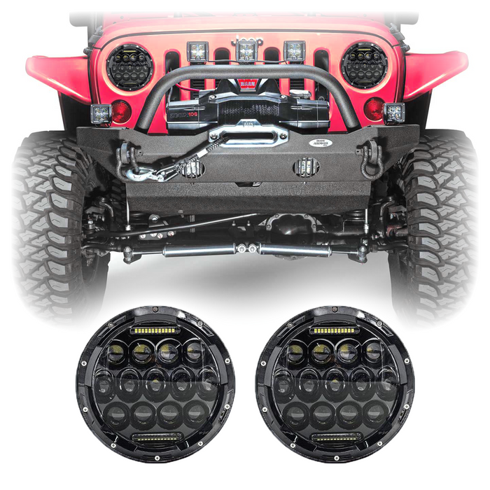 TITAN Offroad - Honeycomb LED Headlights - (1997-2018)