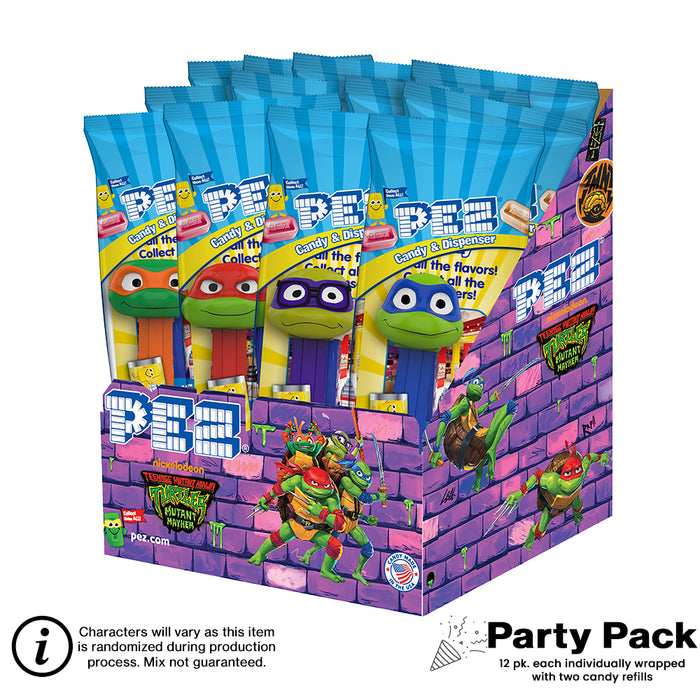 TMNT PEZ Party Pack (12 pack - each Individually wrapped)