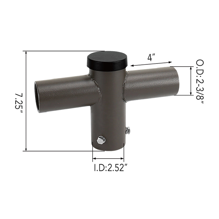 Twin Spoke 180° Tenon Adapter Dimensions