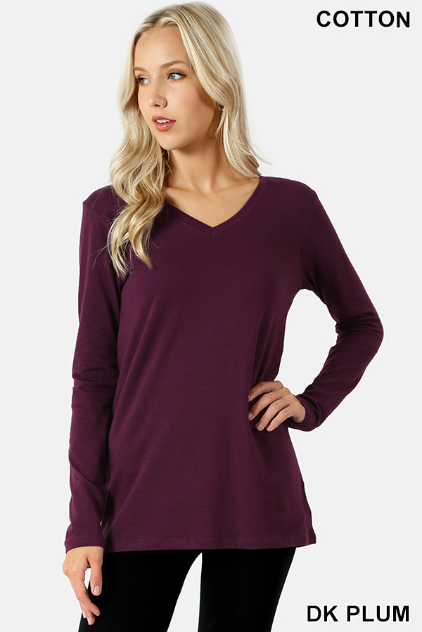 V-Neck Long Sleeve Shirt