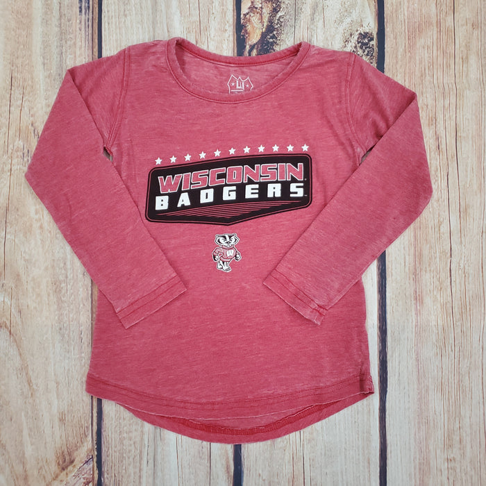WES AND WILLY WISCONSIN BADGER BURNOUT  LONG SLEEVE