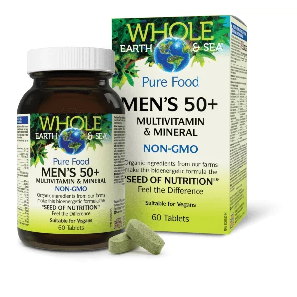 Whole Earth & Sea: Men’s 50+ Multivitamin & Mineral