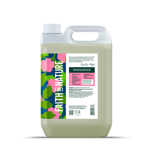 Faith In Nature 5L Wild Rose Refill Shower Gel